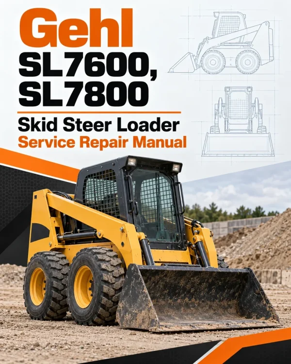Gehl SL7600, SL7800 Skid Steer Loader Service Repair Manual