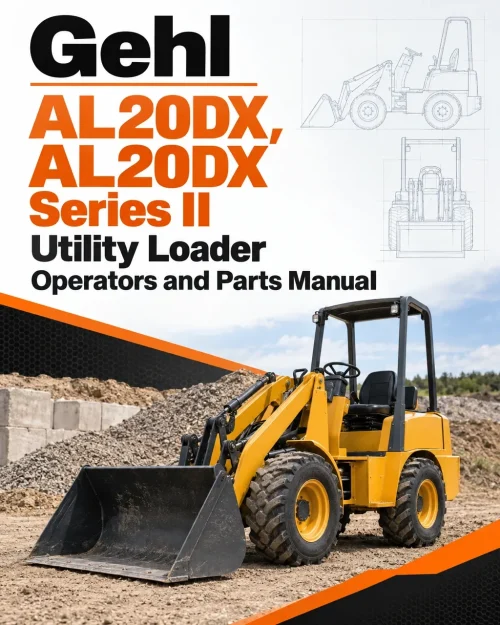 Gehl AL20DX, AL20DX Series II Utility Loader Operators and Parts Manual Gehl AL20DX, AL20DX Series II Utility Loader Operators and Parts Manual
