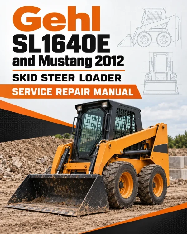 Gehl SL1640E and Mustang 2012 Skid Steer Loader Service Repair Manual Gehl SL1640E and Mustang 2012 Skid Steer Loader Service Repair Manual