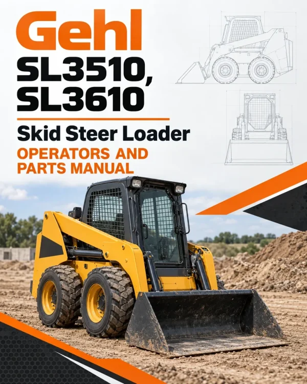Gehl SL3510, SL3610 Skid Steer Loader Operators and Parts Manual Gehl SL3510, SL3610 Skid Steer Loader Operators and Parts Manual