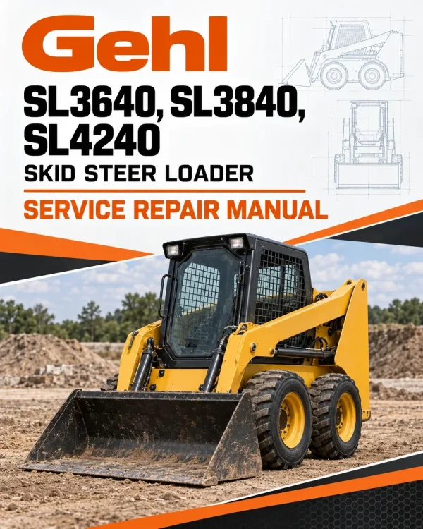 Gehl SL3640, SL3840, SL4240 Skid Steer Loader Service Repair Manual