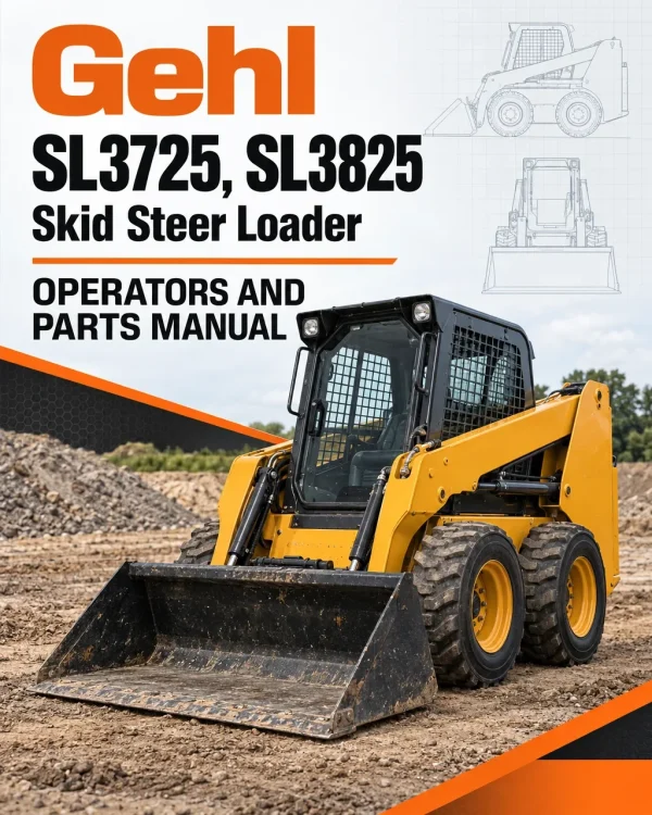 Gehl SL3725, SL3825 Skid Steer Loader Operators and Parts Manual Gehl SL3725, SL3825 Skid Steer Loader Operators and Parts Manual