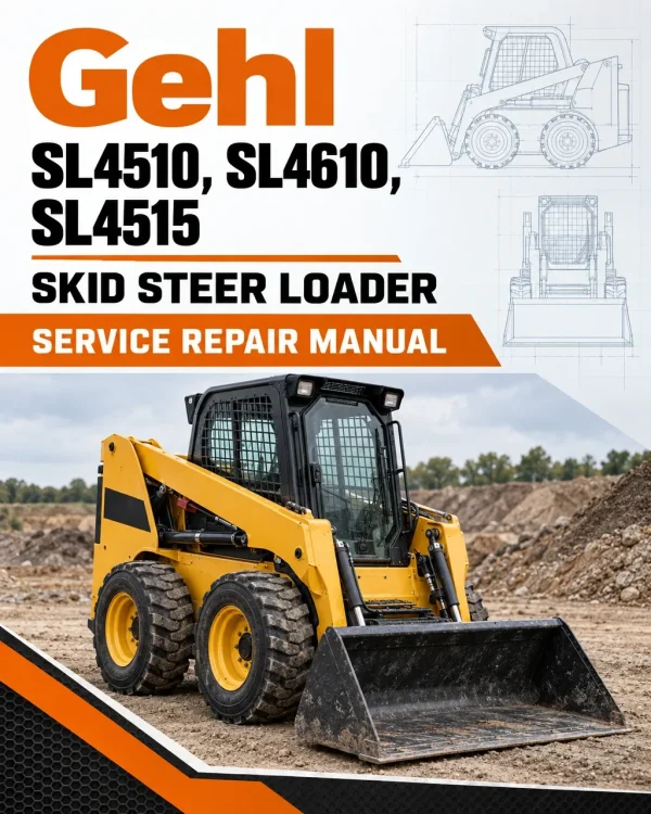 Gehl SL4510, SL4610, SL4515 Skid Steer Loader Service Repair Manual