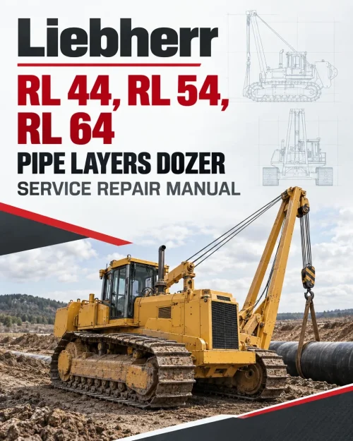 Liebherr RL 44, RL 54, RL 64 Pipe Layers Dozer Service Manual Liebherr RL 44, RL 54, RL 64 Pipe Layers Dozer Service Manual