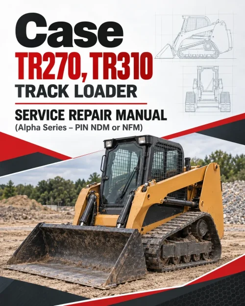Case TR270, TR310 Track Loader Service Repair Manual (Alpha Series – PIN NDM or NFM)