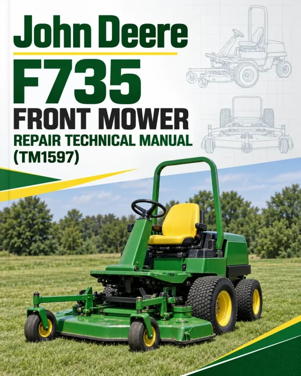 John Deere F735 Front Mower Repair Technical Manual (TM1597) John Deere F735 Front Mower Repair Technical Manual (TM1597)
