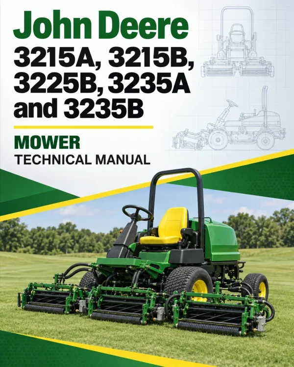 John Deere 3215A, 3215B, 3225B, 3235A and 3235B Mower Technical Manual John Deere 3215A, 3215B, 3225B, 3235A and 3235B Mower Technical Manual
