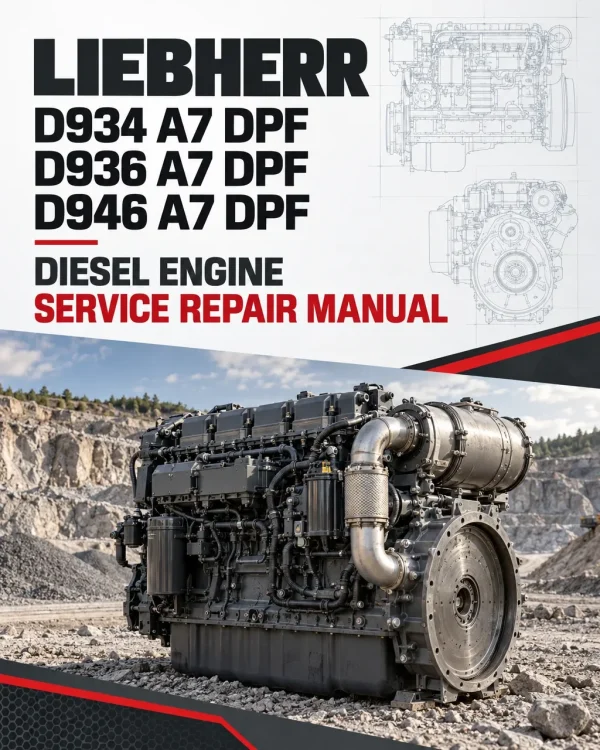 Liebherr D934 A7 DPF, D936 A7 DPF, D946 A7 DPF Diesel Engine Service Repair Manual