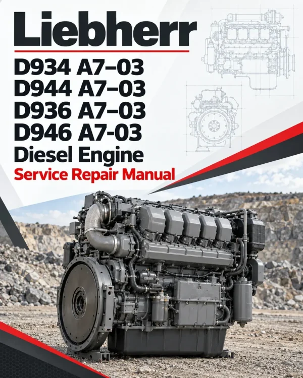 Liebherr D934 A7–03, D944 A7–03, D936 A7–03, D946 A7-03 Diesel Engine Service Repair Manual Liebherr D934 A7–03, D944 A7–03, D936 A7–03, D946 A7-03 Diesel Engine Service Repair Manual