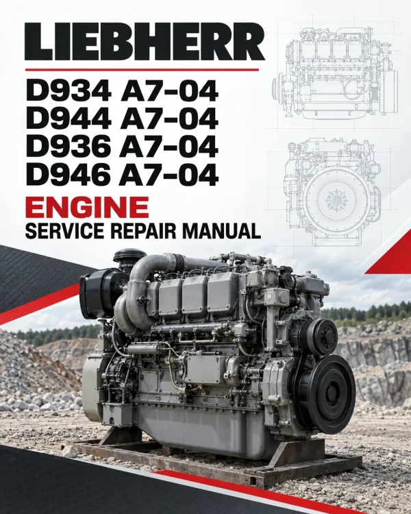 Liebherr D934 A7–04, D944 A7–04, D936 A7–04, D946 A7–04 Engine Service Repair Manual