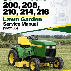 John Deere 200, 208, 210, 214, 216 Lawn Garden Service Manual (SM2105) John Deere 200, 208, 210, 214, 216 Lawn Garden Service Manual (SM2105)