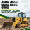 John Deere 450G, 455G, 550G, 555G, 650G Crawler Loader Technical Manual