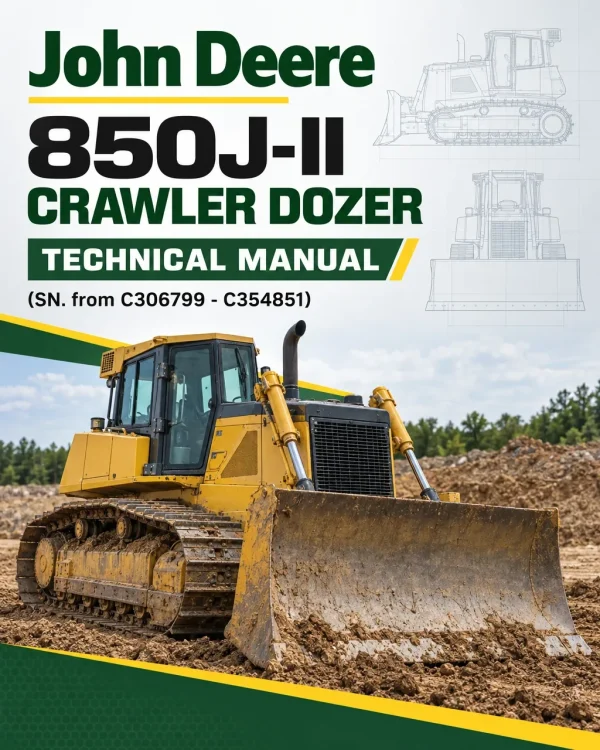 John Deere 850J-II Crawler Dozer Technical Manual (SN. from C306799 - C354851)