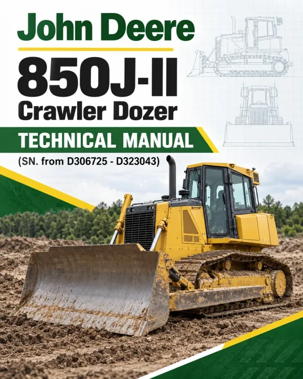 John Deere 850J-II Crawler Dozer Technical Manual (SN. from D306725 - D323043)