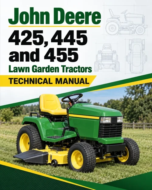 John Deere 425, 445 and 455 Lawn Garden Tractors Technical Manual (TM1517) John Deere 425, 445 and 455 Lawn Garden Tractors Technical Manual (TM1517)