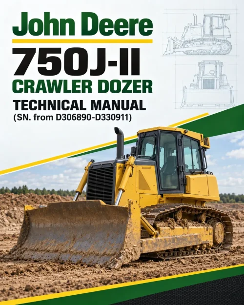 John Deere 750J-II Crawler Dozer Technical Manual (SN. from D306890-D330911)