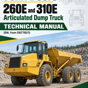 John Deere 260E and 310E Articulated Dump Truck Technical Manual (SN. from D677827) John Deere 260E and 310E Articulated Dump Truck Technical Manual (SN. from D677827)