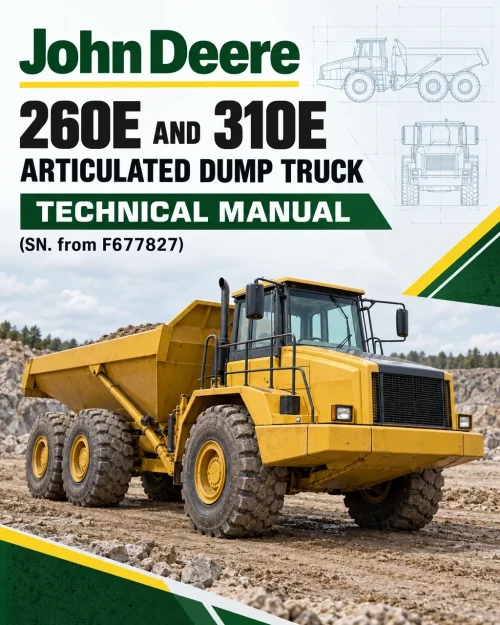 John Deere 260E and 310E Articulated Dump Truck Technical Manual (SN. from F677827) John Deere 260E and 310E Articulated Dump Truck Technical Manual (SN. from F677827)