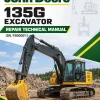 John Deere 135G Excavator Repair Technical Manual (SN. F500001-)