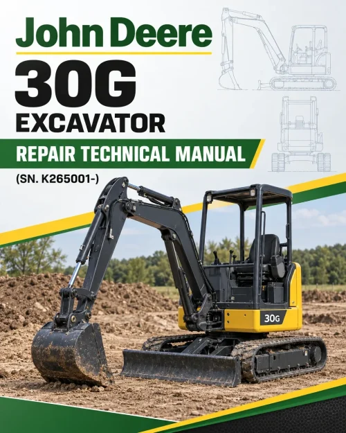 John Deere 30G Excavator Repair Technical Manual (SN. K265001-)