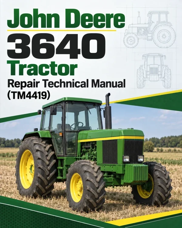 John Deere 3640 Tractor Repair Technical Manual (TM4419) John Deere 3640 Tractor Repair Technical Manual (TM4419)