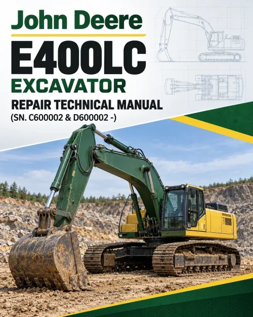 John Deere E400LC Excavator Repair Technical Manual (SN. C600002 & D600002 -) John Deere E400LC Excavator Repair Technical Manual (SN. C600002 & D600002 -)