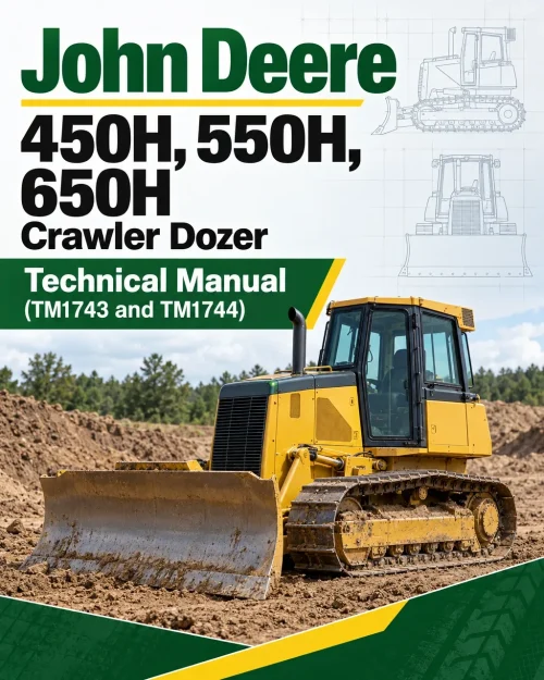 John Deere 450H, 550H, 650H Crawler Dozer Technical Manual (TM1743 and TM1744) John Deere 450H, 550H, 650H Crawler Dozer Technical Manual (TM1743 and TM1744)