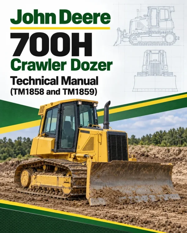 John Deere 700H Crawler Dozer Technical Manual (TM1858 and TM1859)
