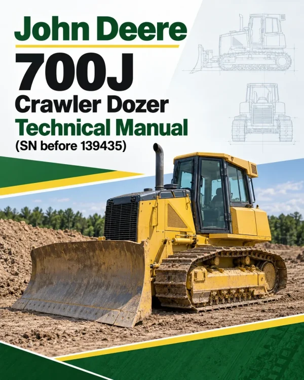 John Deere 700J Crawler Dozer Technical Manual (SN before 139435)