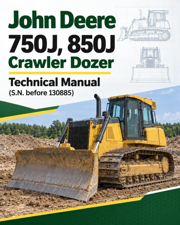 John Deere 750J, 850J Crawler Dozer Technical Manual (S.N. before 130885)