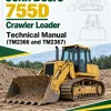 John Deere 755D Crawler Loader Technical Manual (TM2366 and TM2367)