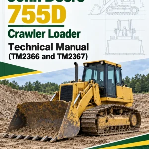 John Deere 755D Crawler Loader Technical Manual (TM2366 and TM2367)