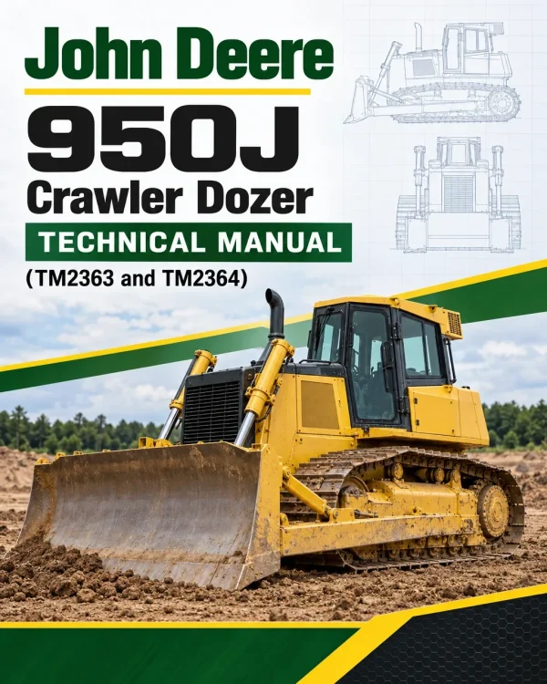 John Deere 950J Crawler Dozer Technical Manual (TM2363 and TM2364)