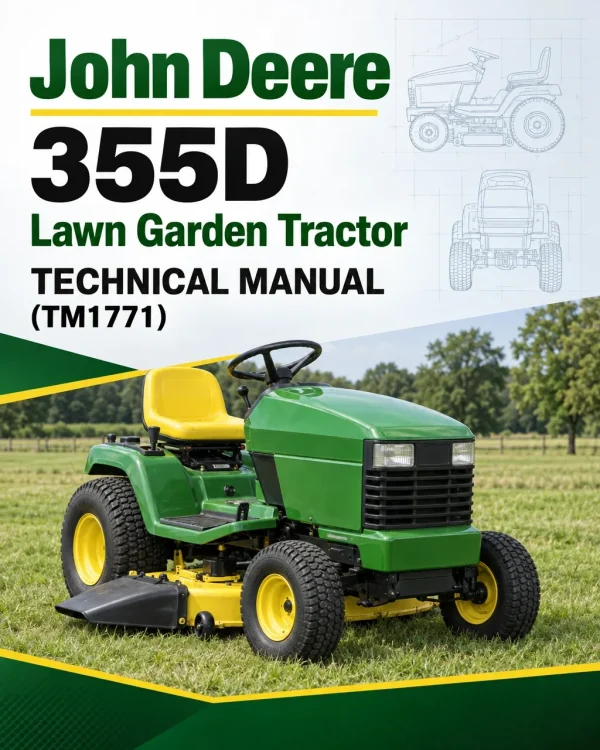 John Deere 355D Lawn Garden Tractor Technical Manual (TM1771) John Deere 355D Lawn Garden Tractor Technical Manual (TM1771)