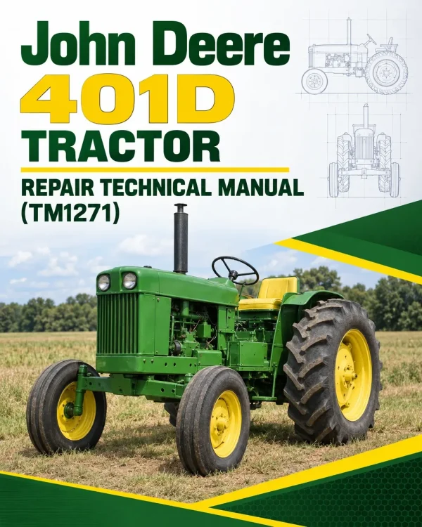 John Deere 401D Tractor Repair Technical Manual (TM1271)