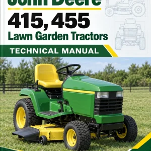 John Deere 415, 455 Lawn Garden Tractors Technical Manual (TM1836) John Deere 415, 455 Lawn Garden Tractors Technical Manual (TM1836)