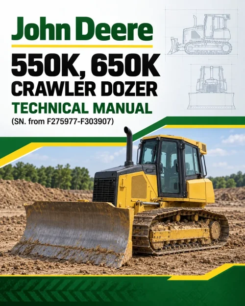 John Deere 550K, 650K Crawler Dozer Technical Manual (SN. from F275977-F303907) John Deere 550K, 650K Crawler Dozer Technical Manual (SN. from F275977-F303907)