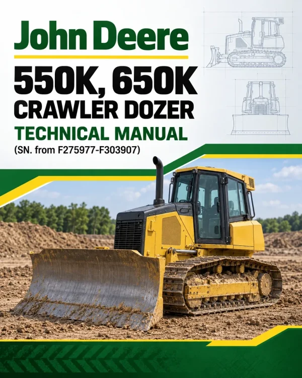 John Deere 550K, 650K Crawler Dozer Technical Manual (SN. from F275977-F303907)