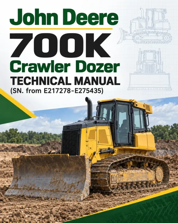John Deere 700K Crawler Dozer Technical Manual (SN. from E217278-E275435)