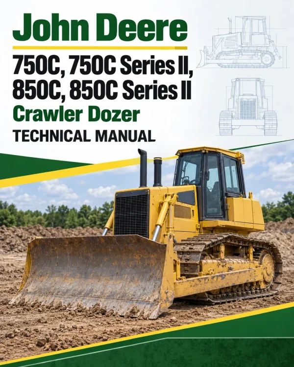 John Deere 750C, 750C Series II, 850C, 850C Series II Crawler Dozer Technical Manual