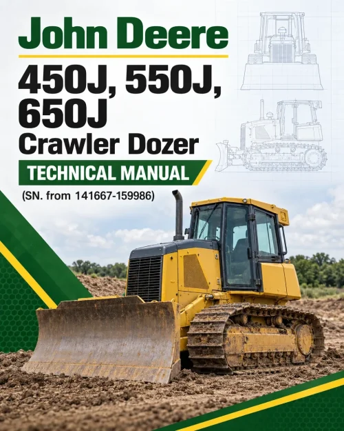 John Deere 450J, 550J, 650J Crawler Dozer Technical Manual (SN. from 141667-159986) John Deere 450J, 550J, 650J Crawler Dozer Technical Manual (SN. from 141667-159986)