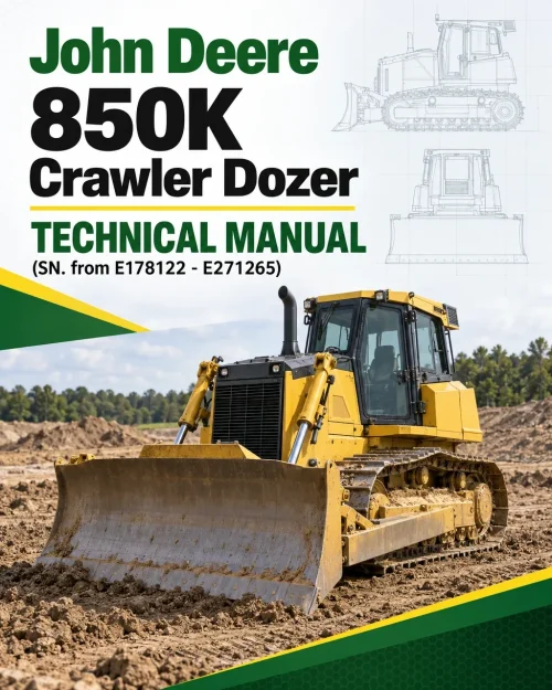 John Deere 850K Crawler Dozer Technical Manual (SN. from E178122 - E271265) John Deere 850K Crawler Dozer Technical Manual (SN. from E178122 - E271265)