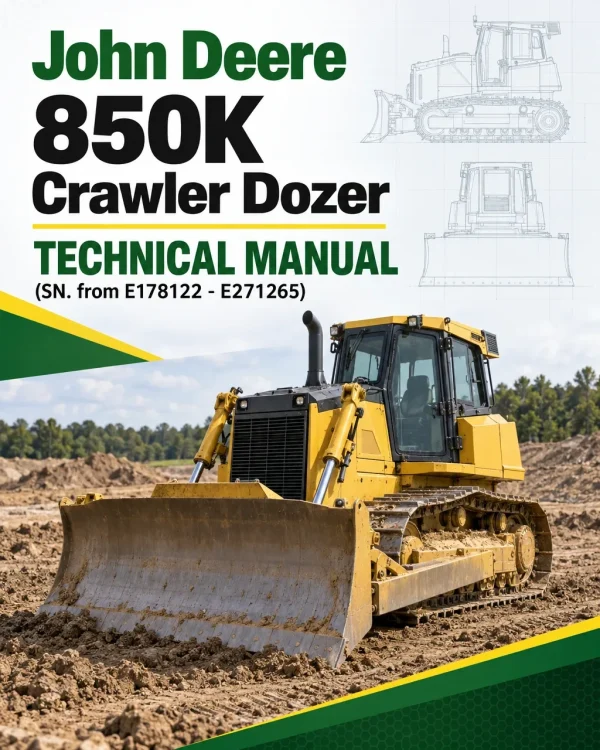 John Deere 850K Crawler Dozer Technical Manual (SN. from E178122 - E271265)