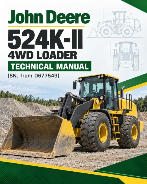 John Deere 524K-II 4WD Loader Technical Manual (SN. from D677549)