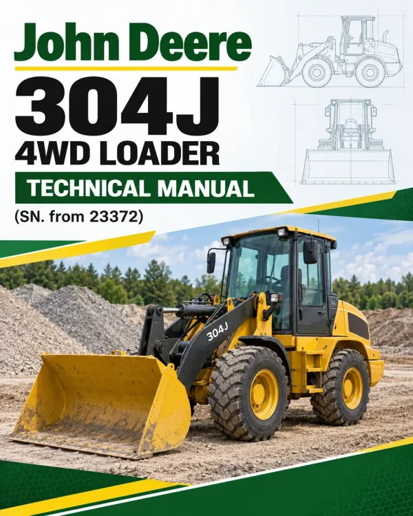 John Deere 304J 4WD Loader Technical Manual (SN. from 23372)