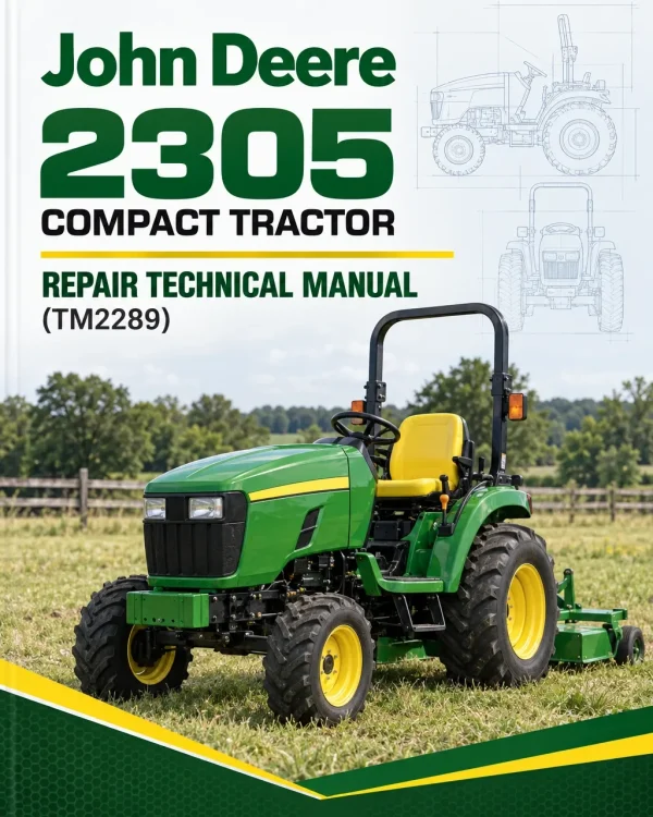 John Deere 2305 Compact Tractor Repair Technical Manual (TM2289)