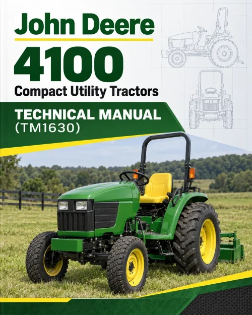 John Deere 4100 Compact Utility Tractors Technical Manual (TM1630) John Deere 4100 Compact Utility Tractors Technical Manual (TM1630)