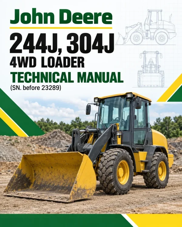John Deere 244J, 304J 4WD Loader Technical Manual (SN. before 23289)