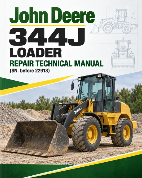 John Deere 344J Loader Repair Technical Manual (SN. before 22913)