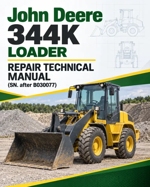 John Deere 344K Loader Repair Technical Manual (SN. after B030077) John Deere 344K Loader Repair Technical Manual (SN. after B030077)
